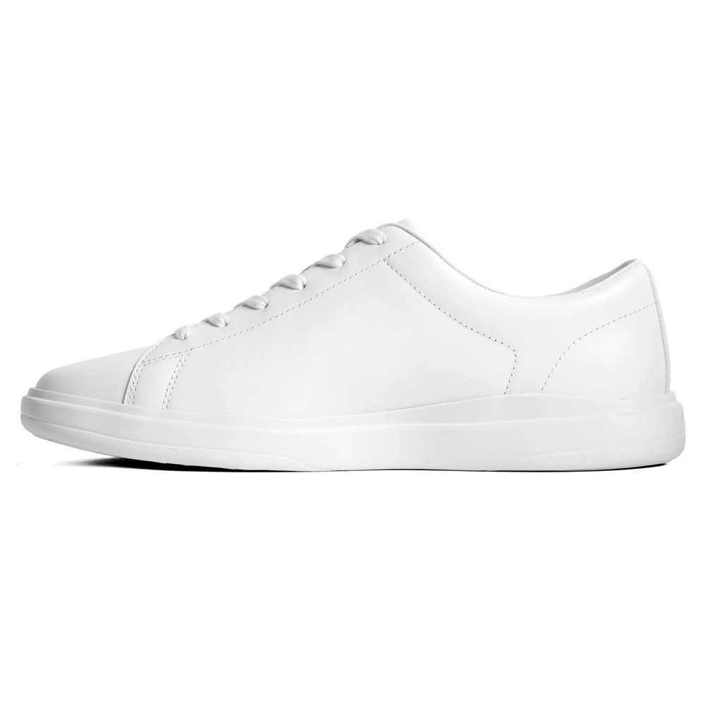 Amberjack The Low Top Men Leather Cupsole Sneakers Ivory Shoes 11.5 NEW